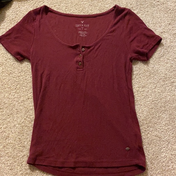 AEO button up tee - Picture 2 of 2